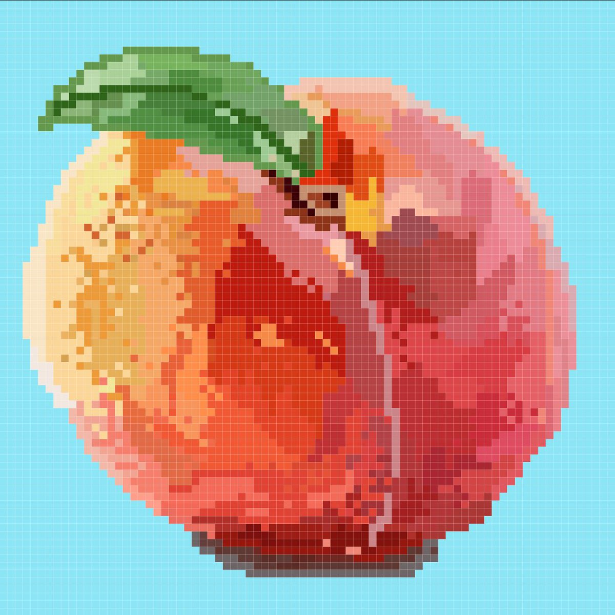 #DigitalDesign1 learning pixel art 🍑🥑