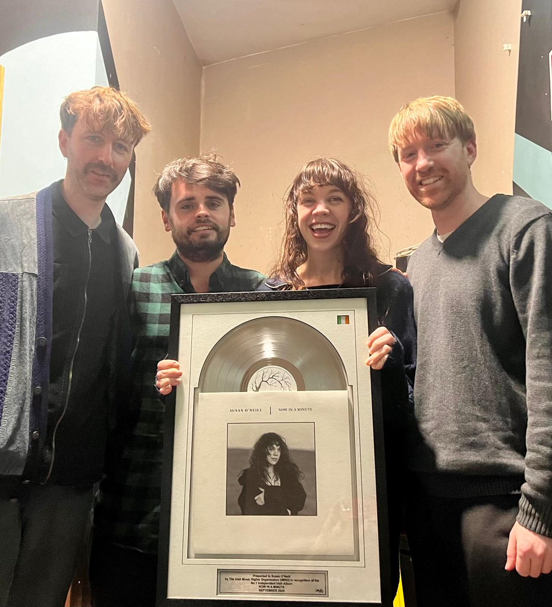 Holy smokes. I’m a little blown away.
<a href="/imroireland/">IMRO</a>
made this award for our No 1 independent album. It’s a wild and beautiful thing. THANK YOU! for supporting. Big big love x All made possible by <a href="/The_Star_House/">The Star House Collective</a> 
<a href="/MickFlannery/">Mick Flannery</a>  @danielledwell 
<a href="/cianthreetimes/">cian riordan</a>  + Christian Best