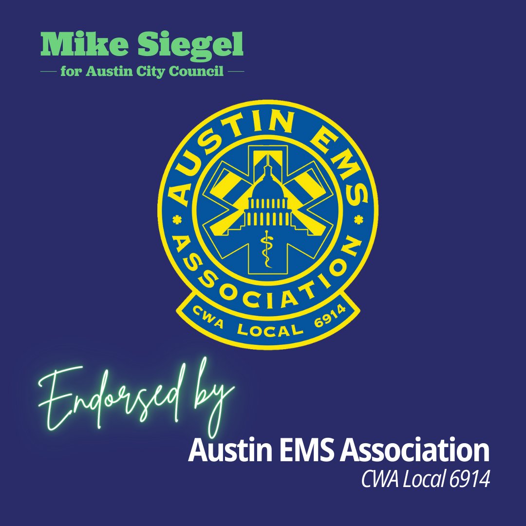 MikeSiegelTX's tweet photo. As a longtime pro-union activist, and as a proud union member when I was both a public school teacher and city worker, I'm honored to have such strong union support. https://t.co/IpejKhVRfb