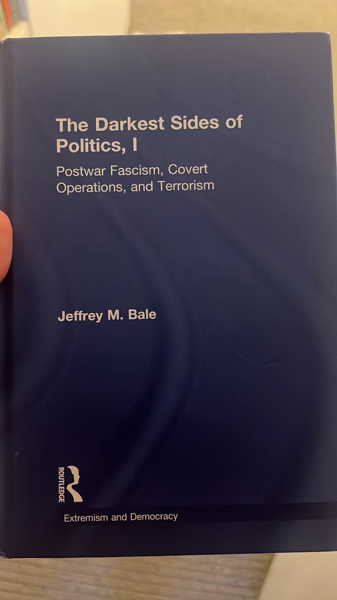 Danny_BW_Roche's tweet photo. @BorealBaron Recommend Nicola Guerra’s ‘Italian Far Right from 1945 to the Russia Ukraine Conflict’ written last year as the most informed and up to date English language book on this topic. Stephen Bale’s ‘Darkest Side of Politics, I’ has wider remit but similarly informative https://t.co/vx1Pqc4xpI