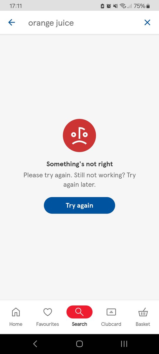 RonBell01976454's tweet photo. @Tesco Downloaded the latest Tesco app update and yet this issue still prevails.  You really don't give a shit about your customers.  Have cancelled order will and will shop elsewhere in future. https://t.co/Usz70rhyfq