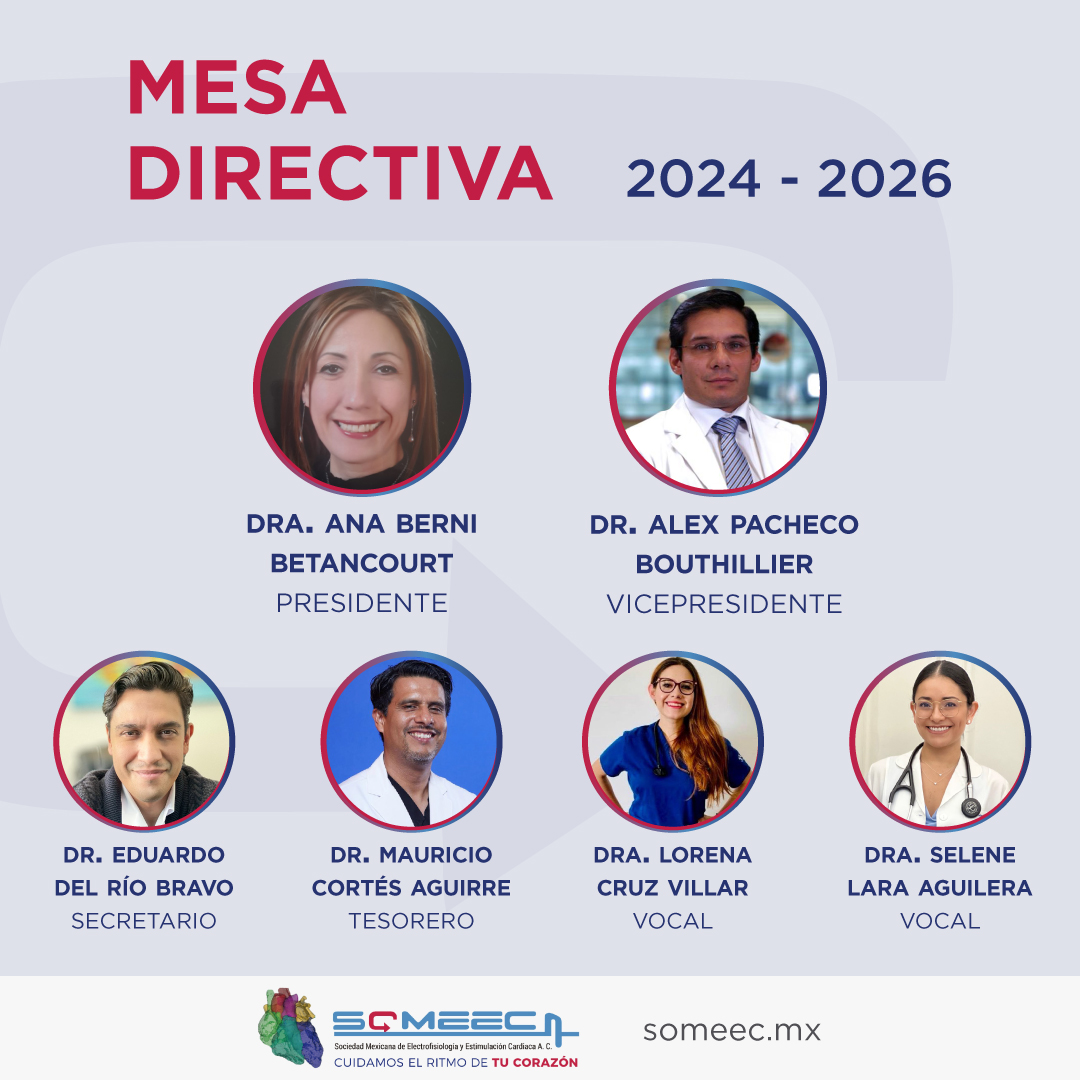 RCSOMEEC's tweet photo. Nos complace anunciar a la nueva mesa directiva de SOMEEC. Con esta gran noticia contaremos con grandes avances y un futuro lleno de innovación y compromiso.
#NuevaMesaDirectiva #Arritmias #SOMEEC https://t.co/s9PtwuxCgs