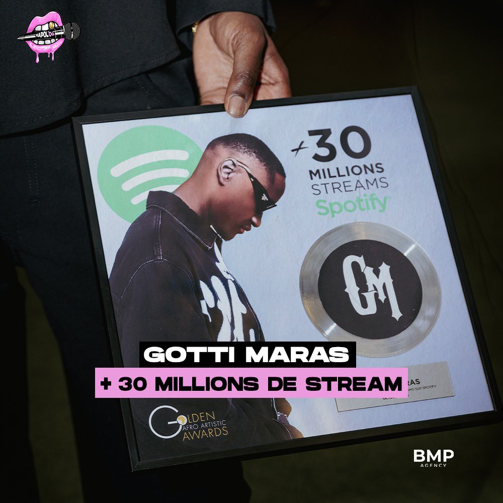 🗞️LES ACTUS DU JOUR

📀 SDM vient d’obtenir 4 nouveaux Singles d’Or avec son album « ALVALM » : Cartier Santos, Merci, Toka, et Pour Elle

Gotti Maras récompensé lors de la cérémonie des Golden Afro Artistic Awards pour ses + de 30 millions de streams sur Spotify ! 👏