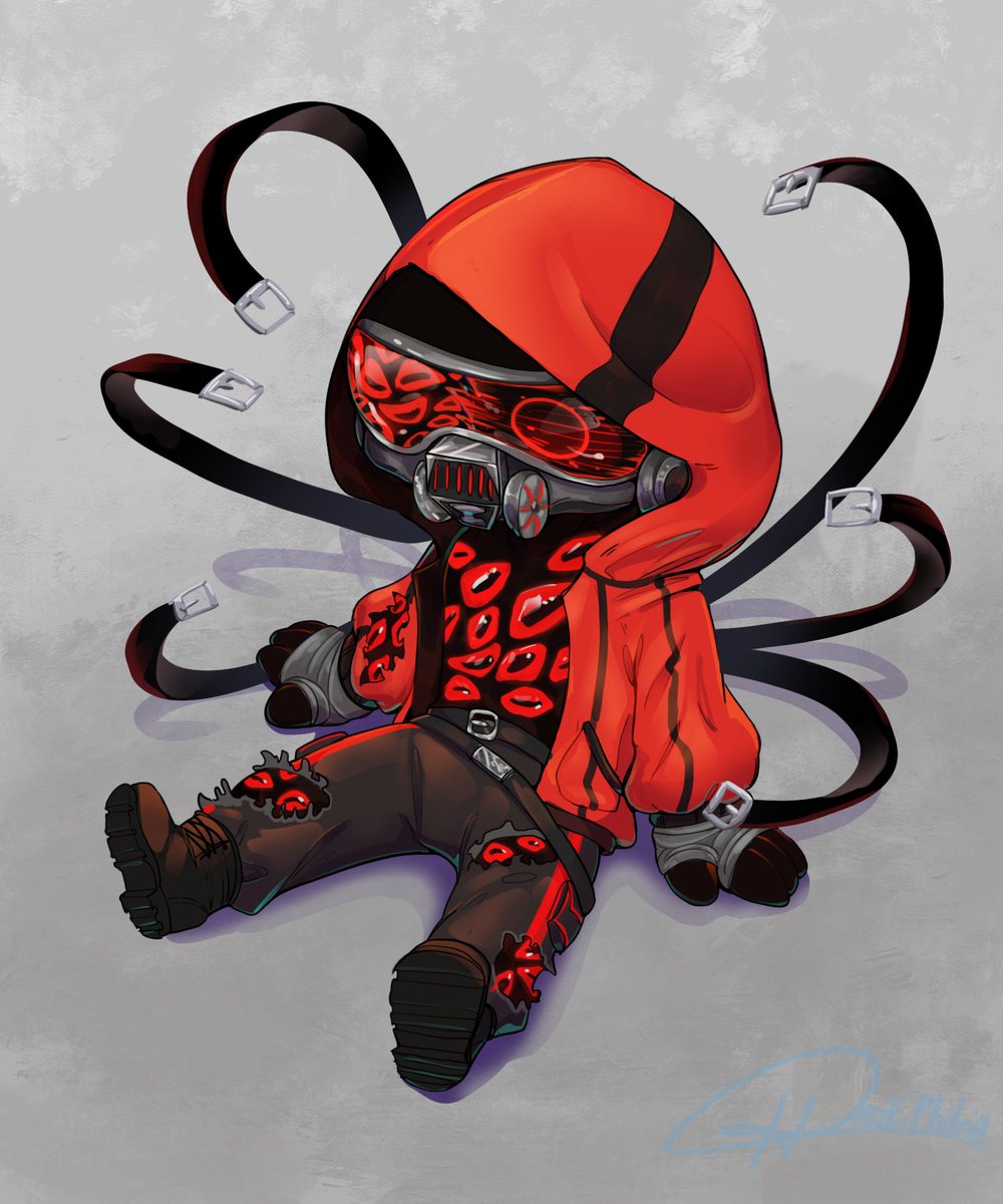 AWWWW! 
Look at this wee lil chibi art of <a href="/the_droz/">Droz ENVtuber</a> 

#VGenComm