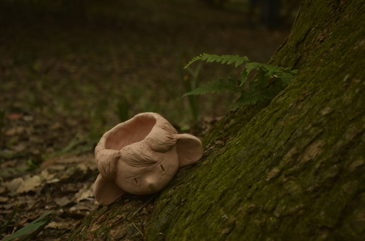 atabalala's tweet image. 手工小小花盆🌿 #handwork #Handmade #clay #horticultural #flowerpot #plants