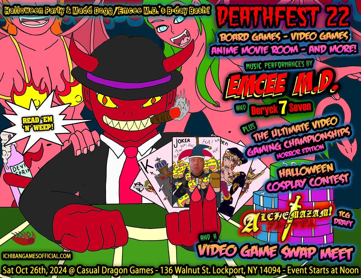 IT'S TIME TO PARTY HARD!!!!

#emceemd #sickboyproductionz #ichibangames #hiphop
#hıphopmusıc #boardgames #boardgame #videogame #videogames #party #alchemazam #swapmeet #anime #cosplay #halloween

@ichibangames