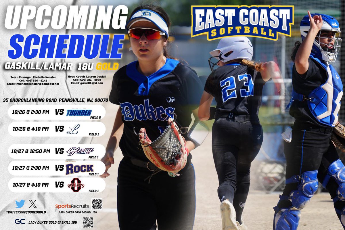 After a great weekend in Virginia for the Starz Gold Showcase!! We are heading back to Jersey for <a href="/eastcoast_sb/">East Coast Softball</a> this weekend!! Super excited to get back on the field!! <a href="/DukesGold/">Lady Dukes Gold Gaskill</a> <a href="/PeacockSoftball/">Saint Peter's Softball</a> <a href="/alyssa_ruizz/">Alyssa Ruiz</a>