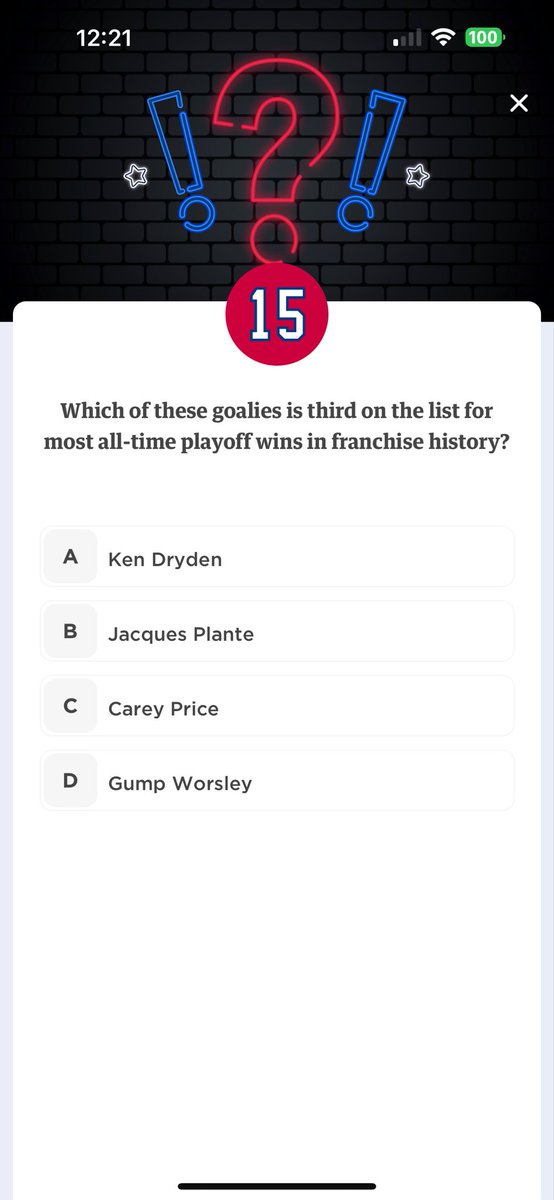 #club1909codes #gohabsgo 

Question of the day found at Sept 29

Answer:  Plante