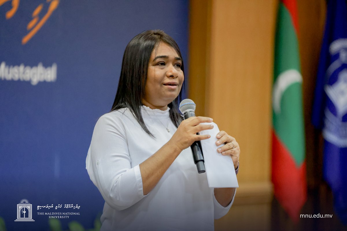 MNUedu's tweet photo. Fourth session of the #SpeakerSeries 2024 (Fahi Musthagbal), presented by the inspiring Ms. Thasleema Usman was an interactive session filled with insightful discussions and engaging conversations. https://t.co/OWuPJnsnaA