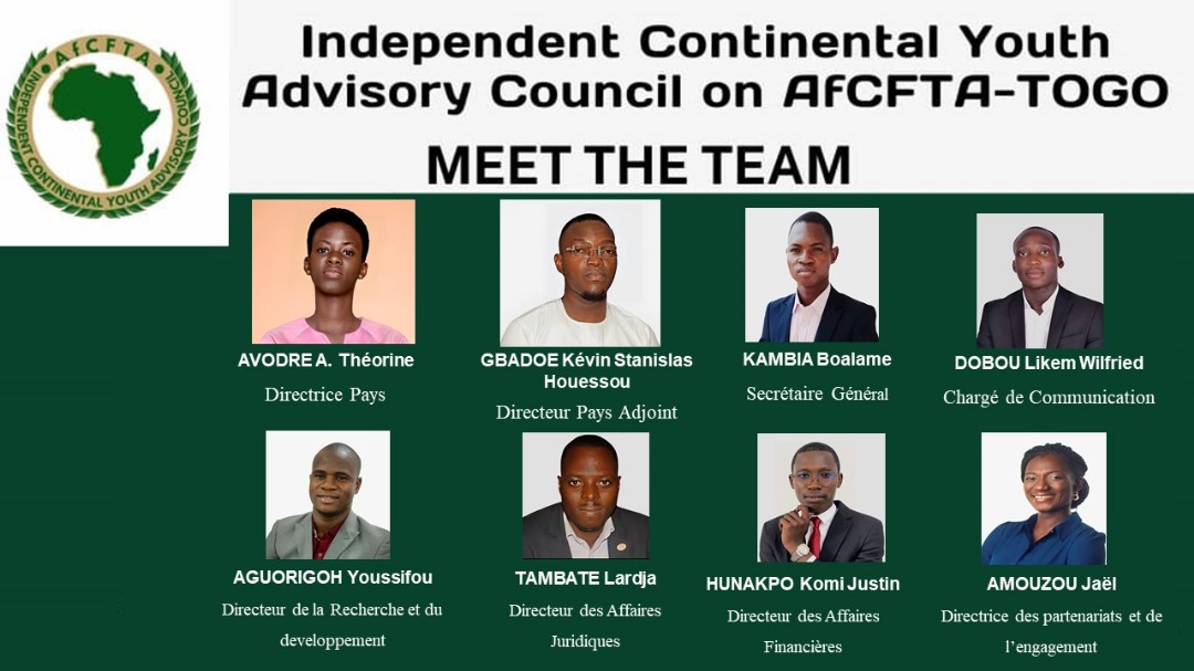 Meet, the wonderful Togolese team. #AfCFTA #icoyaca <a href="/AUYouthProgram/">African Union Youth Program</a>