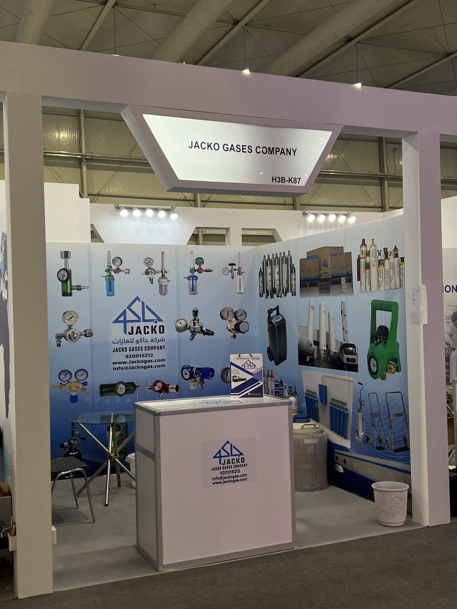 Abdullah001A's tweet photo. Jacko Gases Company is a supplier of industrial and medical gases, offering products like oxygen, nitrogen, and Co2 . It serves various industries, focusing on safety, quality, and reliable delivery.

@JackoGases 

#Global_Health_Exhibition https://t.co/a84SxgroeX