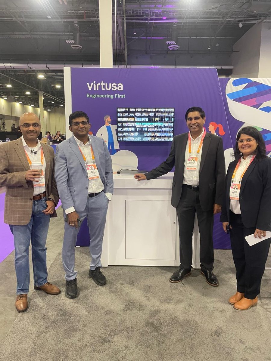 VirtusaCorp's tweet photo. Discover how Virtusa's innovative #genAI solutions are reshaping #healthcare and enabling equitable, efficient care. Engage with our experts and explore our cutting-edge technologies. Let’s create a more #equitablehealthcare ecosystem together. #EngineeringFirst #HLTH2024 https://t.co/Ekda6zqCoo