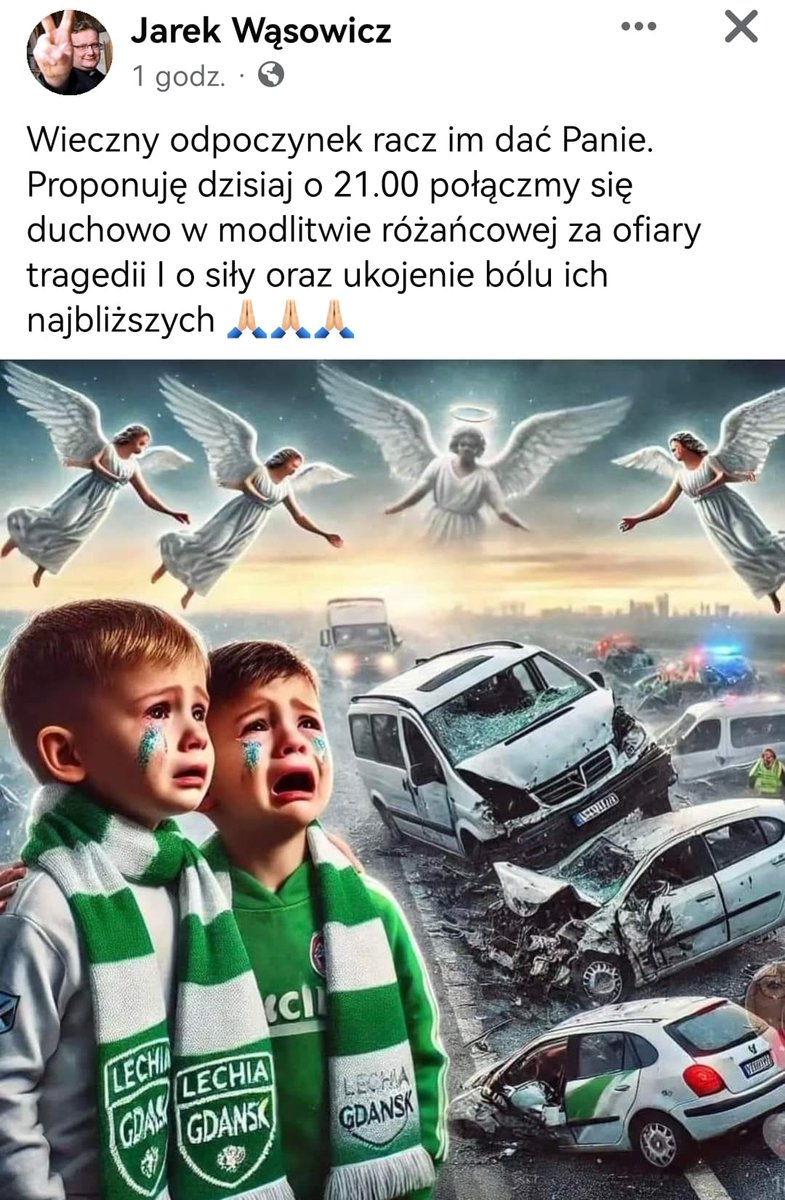 Bardzo prosimy o odmówienie różańca. Ponad podziałami.
Śmierć kibica, jak śmierć brata.