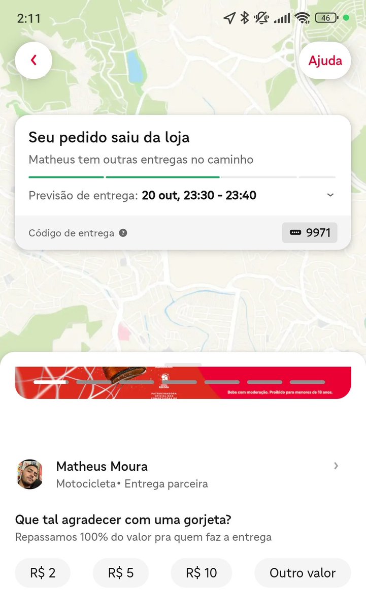 Guidriguez2018's tweet photo. @iFood empresa lixo, não cuidam do atendimento ao cliente, fui roubado pelo ifood, fiz o pedido, o motoboy não entregou e a Ifood não devolveu meu dinheiro, não comprem com eles . https://t.co/TMhsgyozwS