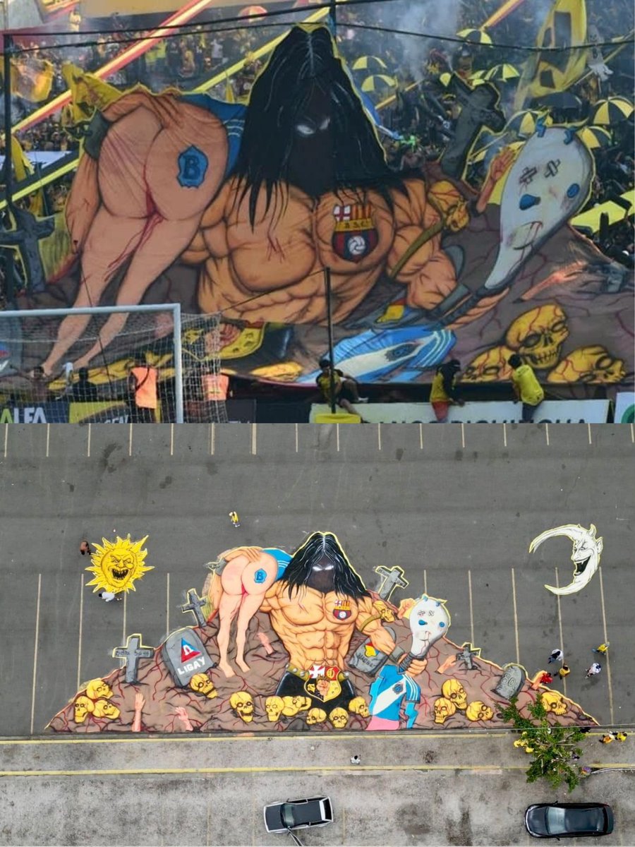 Barras_LATAM's tweet photo. 🇪🇨 Espectacular tifo de Barcelona en el clásico contra Emelec https://t.co/ormGoT0NiP