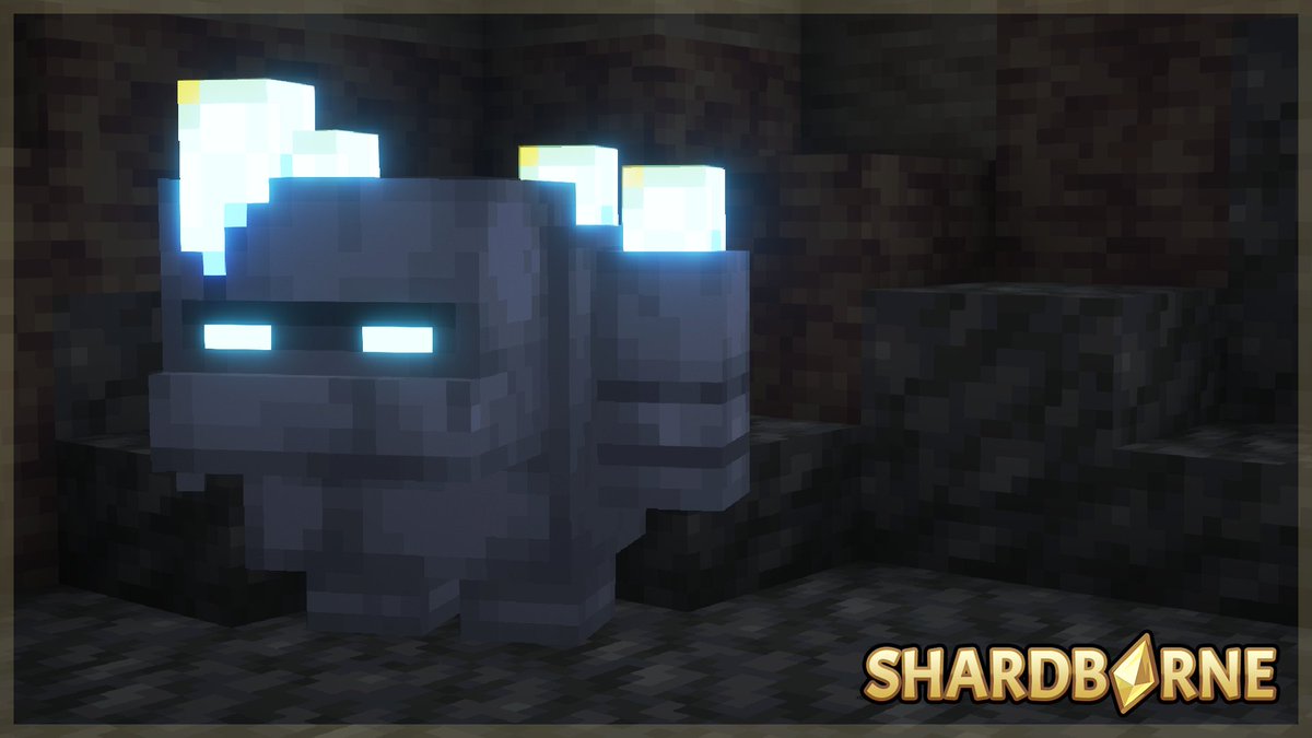 ShardborneMC's tweet photo. Our team has been developing a new modpack. Meet our first custom entity: Meld! https://t.co/JCpReqzKoO