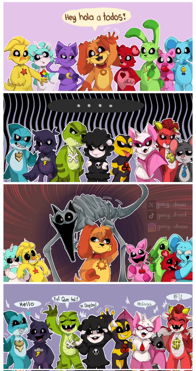 Saluden a Dogday 👋🏽🐶🧡
(Es obligatorio)
#SmilingCrittersAU #SmilingsCritters #Dogday #Catnap #PoppyPlaytime3fanart #fanart #NightmareCritters