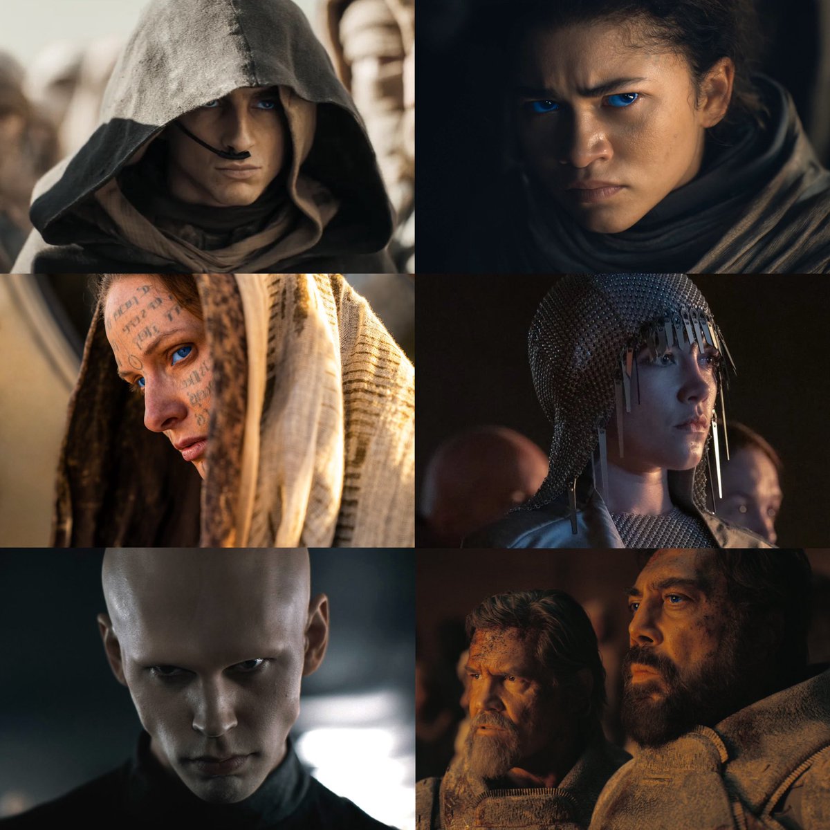 FilmUpdates's tweet photo. The acting category placements for ‘DUNE: PART TWO’

Best Actor – Timothée Chalamet

Best Supporting Actress – Zendaya, Rebecca Ferguson &amp; Florence Pugh

Best Supporting Actor – Austin Butler, Javier Bardem &amp; Josh Brolin https://t.co/uVh1cOgsOT