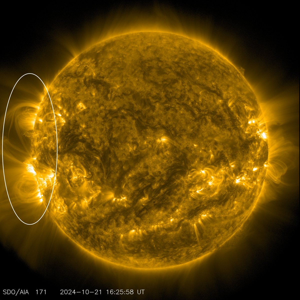 After a calmer 2 weeks following the G4 storm on Oct 10th/11th, will flare and CME activity reignite?

AR3842, which produced the X9 flare on the 3rd, is set to return to the Earth-facing disk along with AR3841 and AR3839 over the coming days, now visible over the east limb.👀