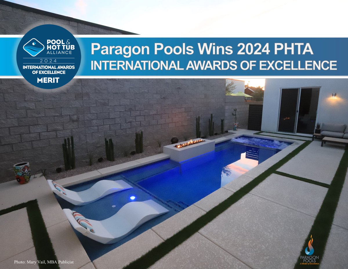 JoeVassallo's tweet photo. Paragon Pools wins 2024 PHTA Award of Excellence
#awardwinningpool #awardofexcellence #paragonpoolslasvegas #linearpool #smallpool #pooldesigns #poolandspa #wetdeck #bubbler #lasvegaspoolbuilder @Fluidra @ThePHTA @1paramount
📸 by @maryvailMBA
https://t.co/Hq6aFamaAz https://t.co/gp1BJeKDyZ