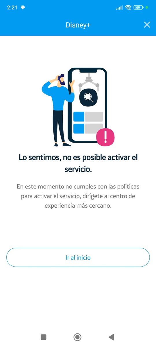 jesuels's tweet photo. @MovistarCo ofrecen un plan con Disney+ pero al activarlo dicen que no cumplo con las políticas. Al momento de cobrarme el plan si cumpliré sus políticas?... No me solventan por el *611 ni presencial en oficina, no dan respuesta clara sobre la causa ni solución posible. https://t.co/if7alaVVvX