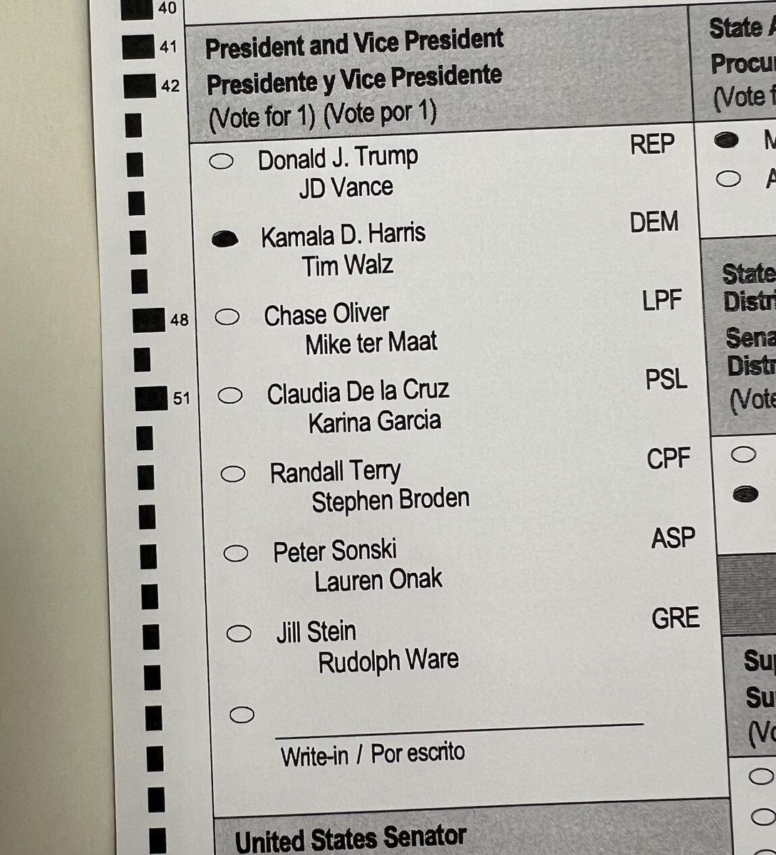 joncoopertweets's tweet photo. Today I was excited to vote early in Florida for Kamala Harris and Tim Walz, as well as ALL Democrats up and down the ballot. I chose freedom, decency and democracy — along with a bright, just and prosperous future for my five children and future grandchildren.
#IVoted #VoteBlue https://t.co/aol5WxHoCs