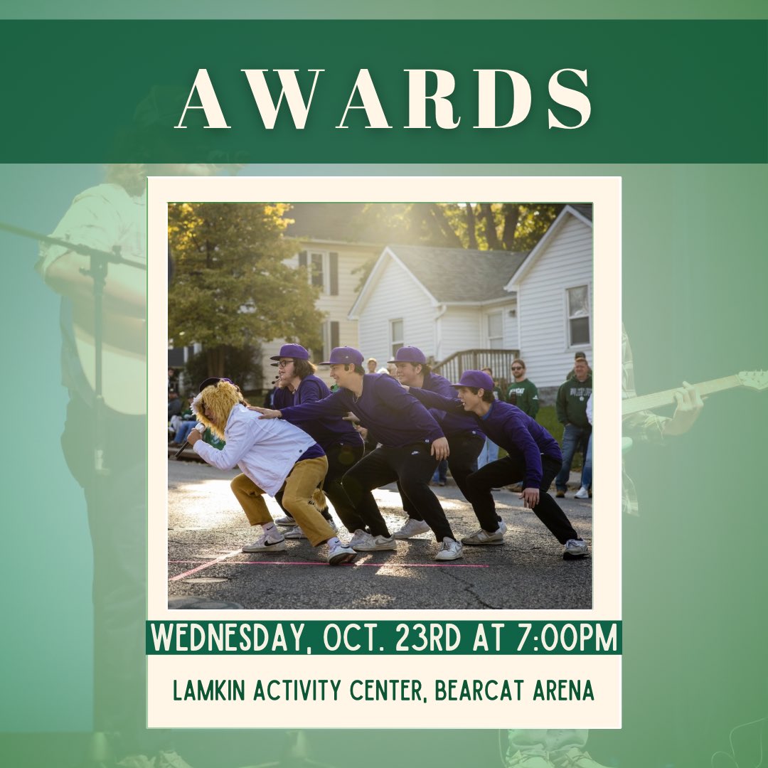 Join us this Wednesday night, 7:00 p.m. in Lamkin Arena for the Homecoming awards! 👏🌟