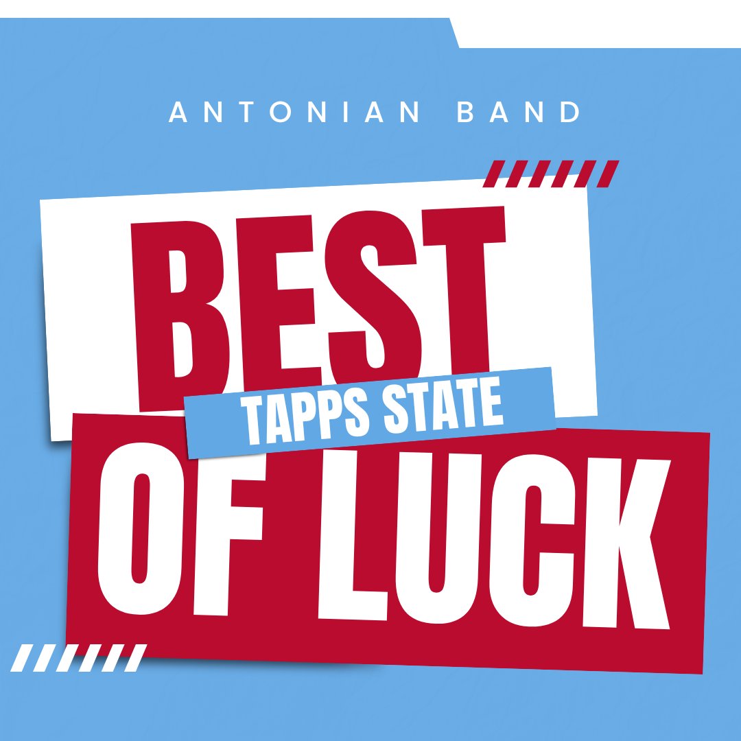🎺BAND AT STATE🎺

Best of luck to the Apache Band as they compete at TAPPS State!

#weareantonian #acpband #rolltribe