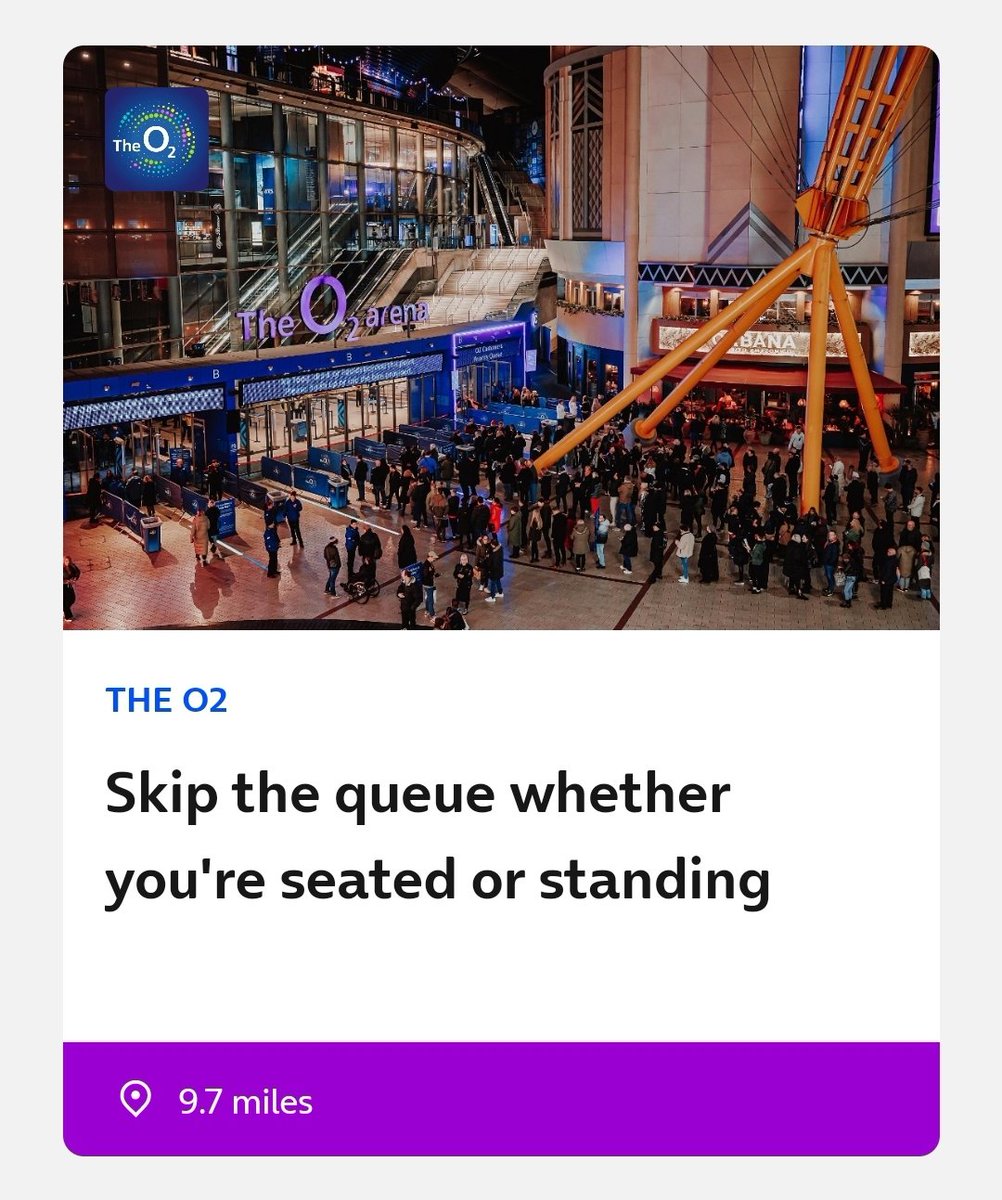 MelHeeled's tweet photo. Bizarrely, I do have a skip queue for The O2 Arena, but nothing for Shepherd's Bush, even though I'm currently only a couple of metres away from O2 SBE. https://t.co/f9nm5n6Jvy