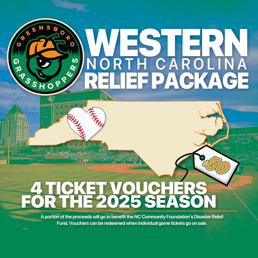 Our hearts go out to everyone impacted by Hurricane Helene and the devastation it has caused in Western North Carolina. In support, we are offering a special Western NC Relief Package!

More information➡️ow.ly/eOsu50TPZiU