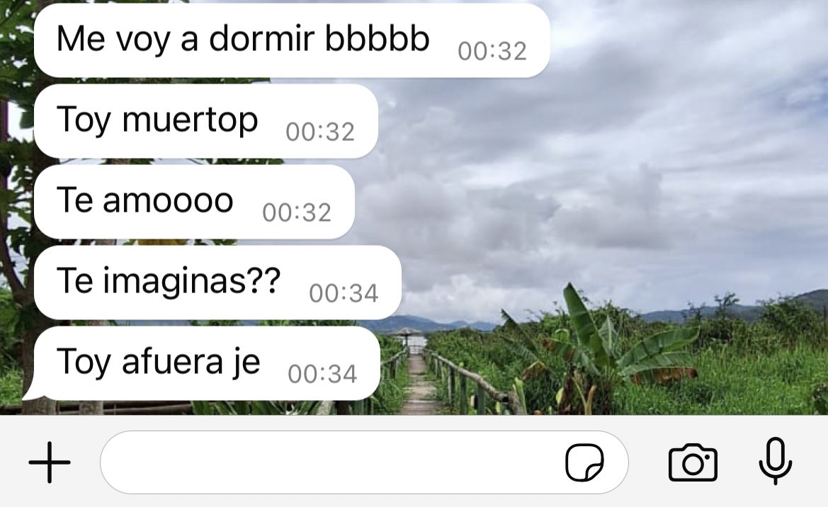 mi novio me tenia que venir a buscar a mi  casa y me hace esta joda