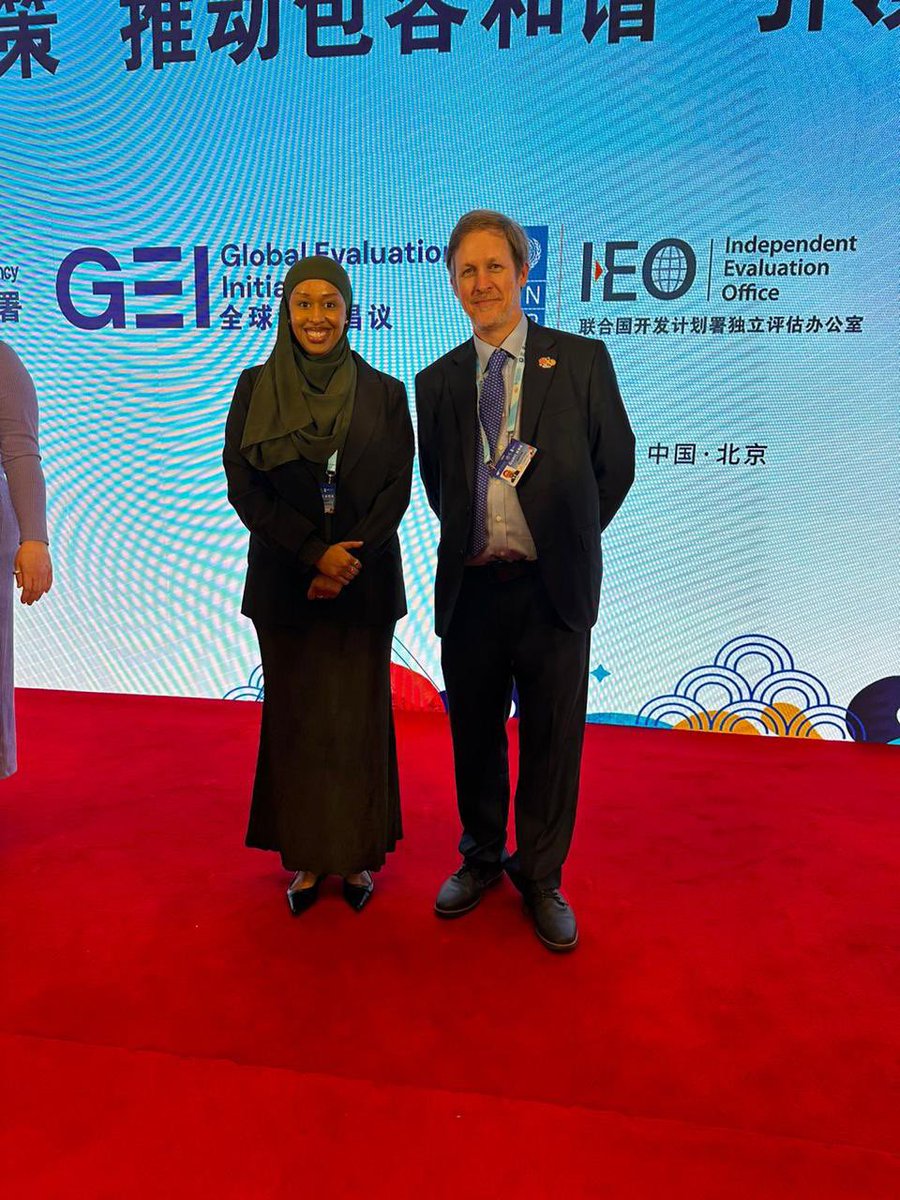 NBS_Somalia's tweet photo. SNBS participated in the National Evaluation Capacities (NEC) Conference in Beijing under the theme "Responsive Evaluations for Government, Inclusion, and the Future." This global event, organized in partnership with UNDP Independent Evaluation Office and World Bank’s Global Evaluation Initiative, & hosted by the China International Development Cooperation Agency (CIDCA), brought together over 500 experts from the public sector, academia, and international organizations to discuss the critical role of data and evaluations in decision-making.

SNBS highlighted #Somalia's rapid progress in producing quality data for informed decision-making, particularly in preparation for the 2025 Voluntary National Review (VNR) on the Sustainable Development Goals. The conference provided an invaluable opportunity to engage with global experts and peers on data-driven evaluations, promoting enriching discussions on the future of data and its impact on governance.

The final two days featured workshops that allowed participants to further share achievements and upcoming plans for advancing national data initiatives. #SDGs @UNDPSomalia