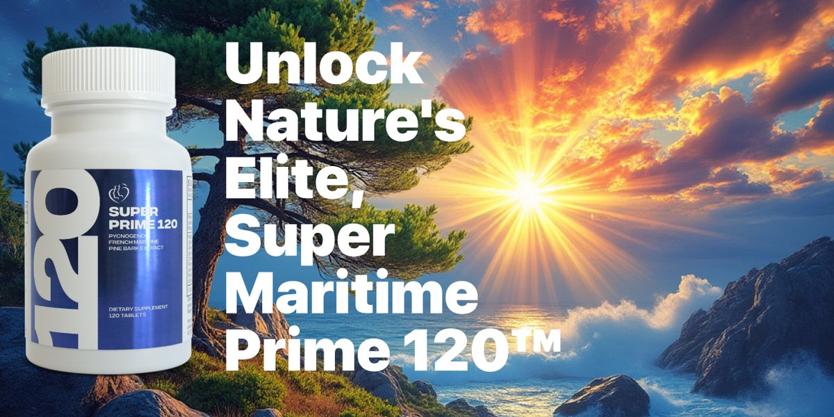 ShopKaire's tweet photo. Experience unparalleled health with Super Maritime Prime 120™, the ultimate Pycnogenol® supplement from Kaire. 

• Pure, Potent: No fillers, just premium Pycnogenol®.
• Enhanced Absorption: Our unique blend ensures maximum benefits.
• Proven Results: Fights oxidative stress https://t.co/Xd9SqpzucC