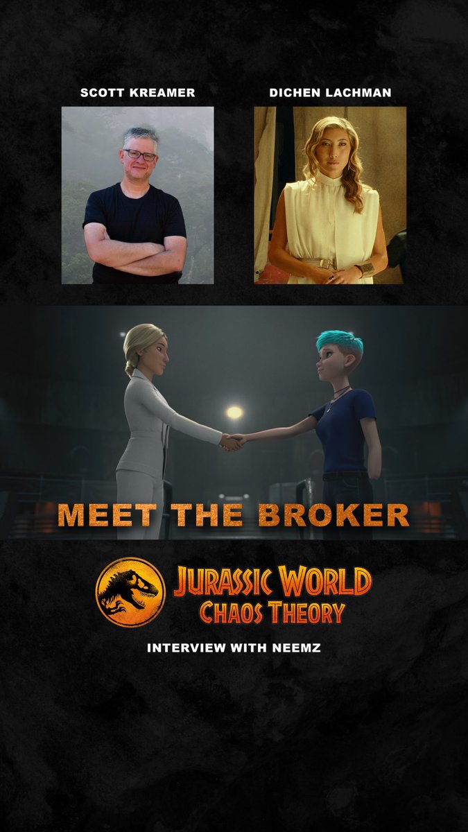 movieposterguy's tweet photo. @Dichenlachman returns as the iconic Soyona Santos in season 2 of Jurassic World #ChaosTheory! Check out the full interview with “The Broker” and show runner Scott Kreamer! We talk about Soyona’s return, season 2, action figures, and more! 🎥🦖 Jurassic World: Chaos Theory is now streaming on Netflix! 

https://t.co/y32jJ7C3LB