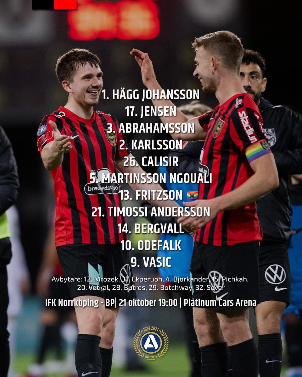 ArmenieFootball's tweet photo. 🇦🇲
Allsvenskan 🇸🇪 : André Calisir 🇦🇲 est titulaire avec IF Brommapojkarna pour affronter IFK Norrköping.
#Calisir https://t.co/wGwUMleUim