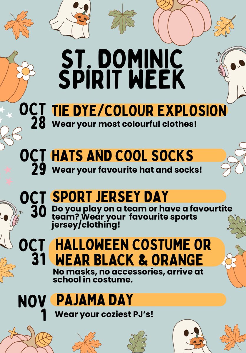 MrsGauthier2's tweet photo. Spirit Week next week! https://t.co/eibSYW4BYv