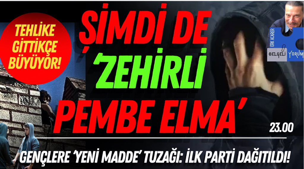 Bu arada gözden kaçmasın! Türkiye’ye 2 yeni uyuşturucu sokuldu ve ilk partileri dağıtıldı. Biri pembe pudra şekeri, TUSİ diye geçiyor. 
Diğeri Zombi Drug olarak bilinen Fenantil. Henüz sokağa inmediler. Pazar Jet sosyete. Ama sokağa indikleri anda gençler perişan olur!