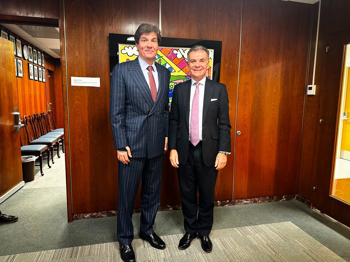 It was great meeting with <a href="/SerraVerdeGroup/">Serra Verde Group</a>’s CEO Thras Moraitis to discuss the ongoing production of rare earth elements in 🇧🇷#Brazil and the sustainable development of global rare earth element supply chains. Learn more👉state.gov/united-states-…

#MineralsSecurityPartnership #MSP