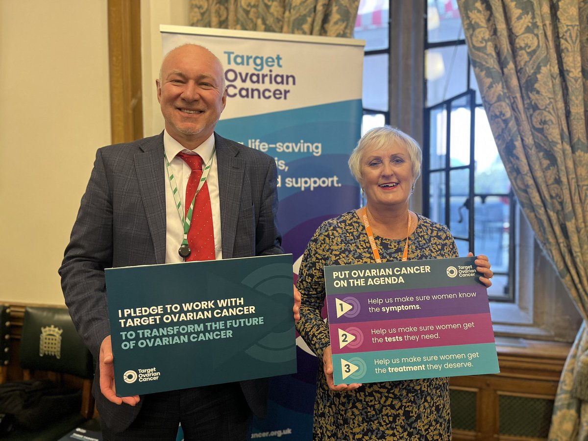 Jim4Dartford's tweet photo. Privilege to meet my constituent Sue Stockham today to discuss the need for a new approach to @TargetOvarian cancer; Sue is a passionate advocate - through lived experience - for testing &amp; awareness &amp; I’ve pledged my support for her work! https://t.co/cPikgAGUmR