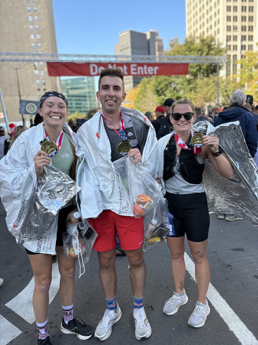 Corinne Zimmerman (@corinnetzim) on Twitter photo Logan and I have always run together. Allie and I have been doing a Saturday 7 miles throughout grad school. Yesterday we all completed a Sunday 26.2.
Thanks <a href="/FreepMarathon/">Detroit Free Press Marathon</a> for having us! Logan and I have always run together. Allie and I have been doing a Saturday 7 miles throughout grad school. Yesterday we all completed a Sunday 26.2.
Thanks <a href="/FreepMarathon/">Detroit Free Press Marathon</a> for having us!