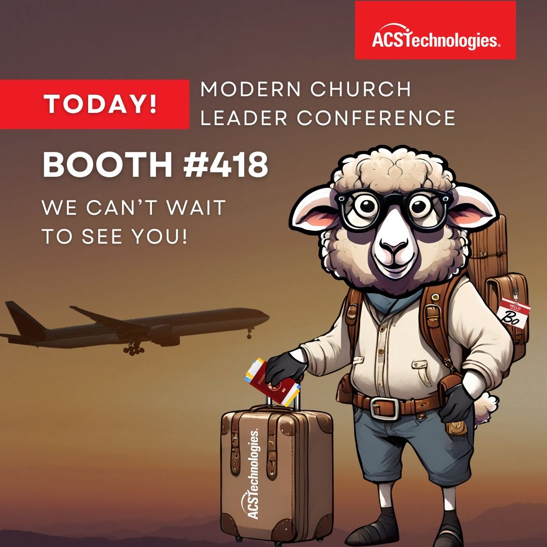 ACSTech's tweet photo. Be sure to stop by and see Bo and the guys at booth #418 today at the Modern Church Leader Conference! 

#MCL2024 #ACSTech https://t.co/OcHe7tVdXl