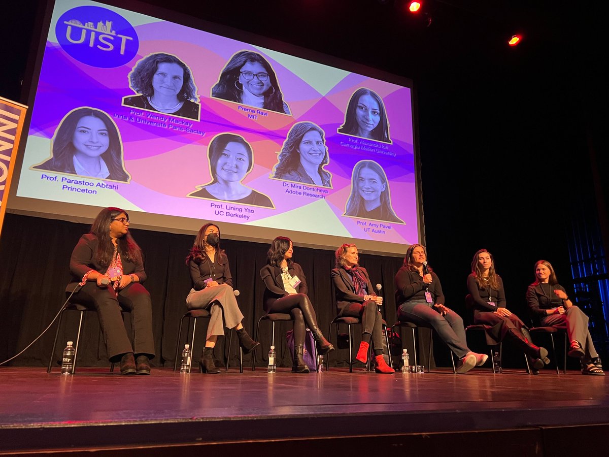 lining_yao's tweet image. Hosted by @PrernaRavi1 and @formanfunction, our diversity chairs at #UIST2024, we talked about work, mentoring, life, identity, and my little five-month old girl, in the Women's Lunch panel. Sharing the stage with Wendy Mackay, Mira Dontcheva,@amypavel @alexiiion @parastooabtahi