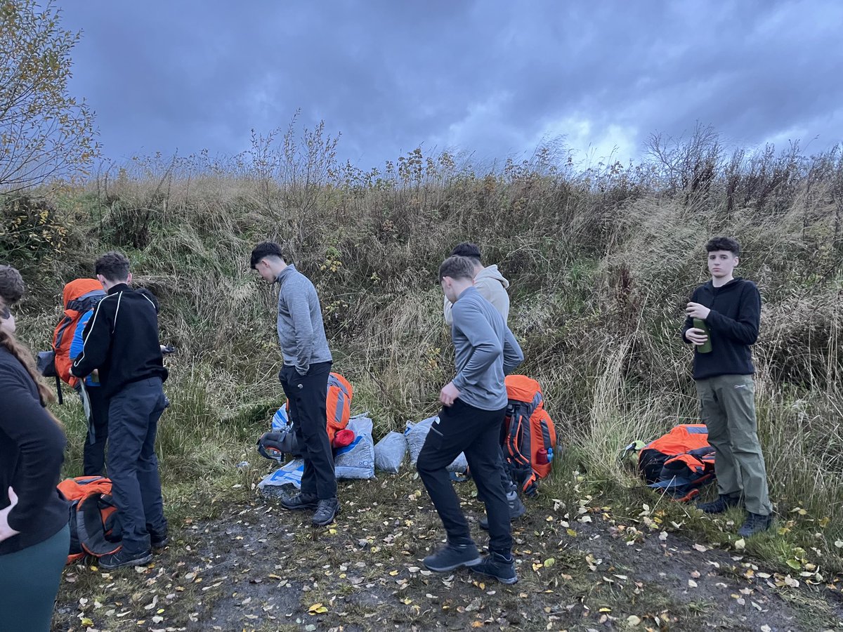 Making good progress to camp, just time for a quick energy stop before we carry on.