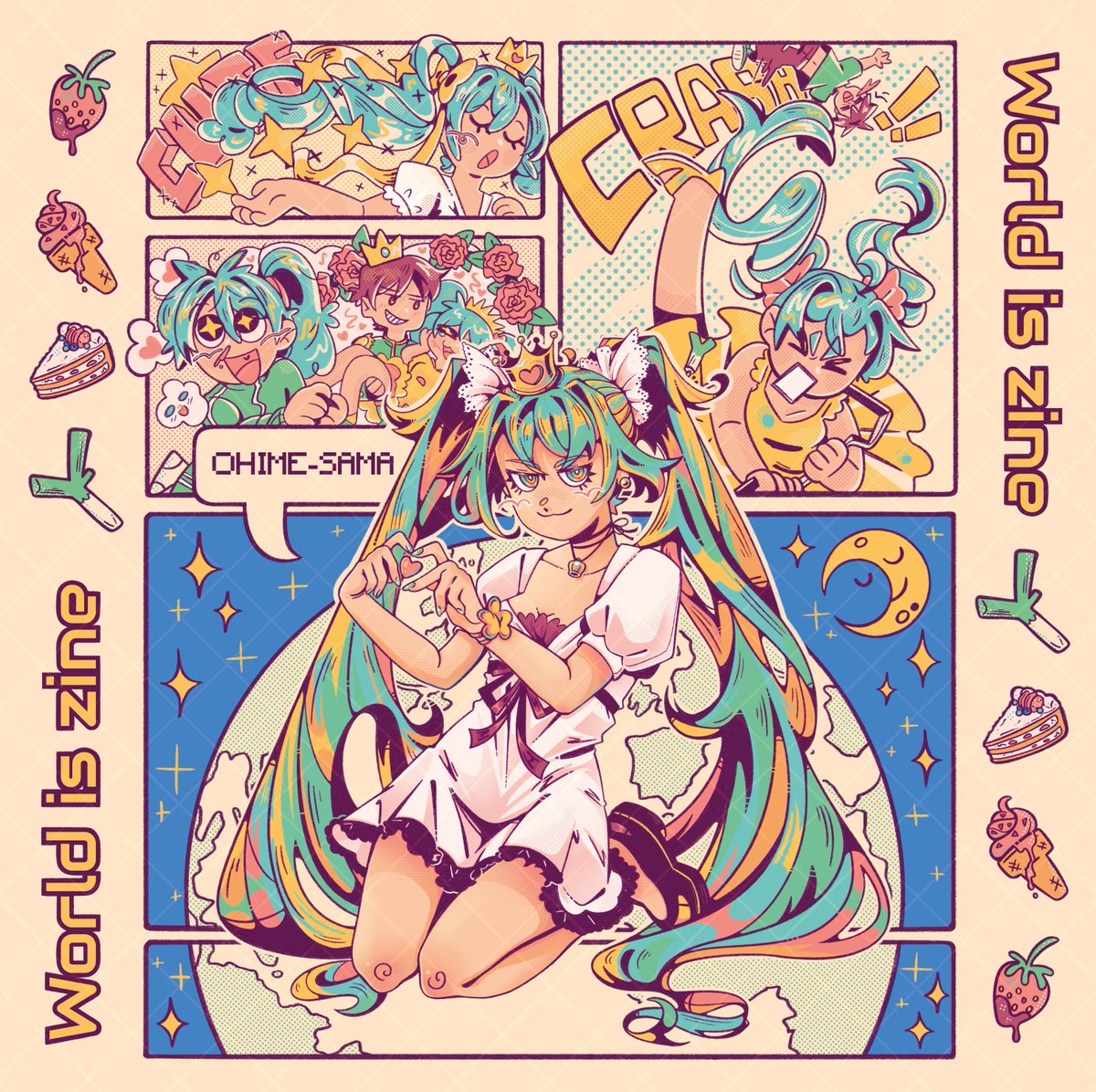🌍World is hers!!🌍

My piece for @leekprojectzine, which is getting printed on totebags!! I'm so excited🥺💙 