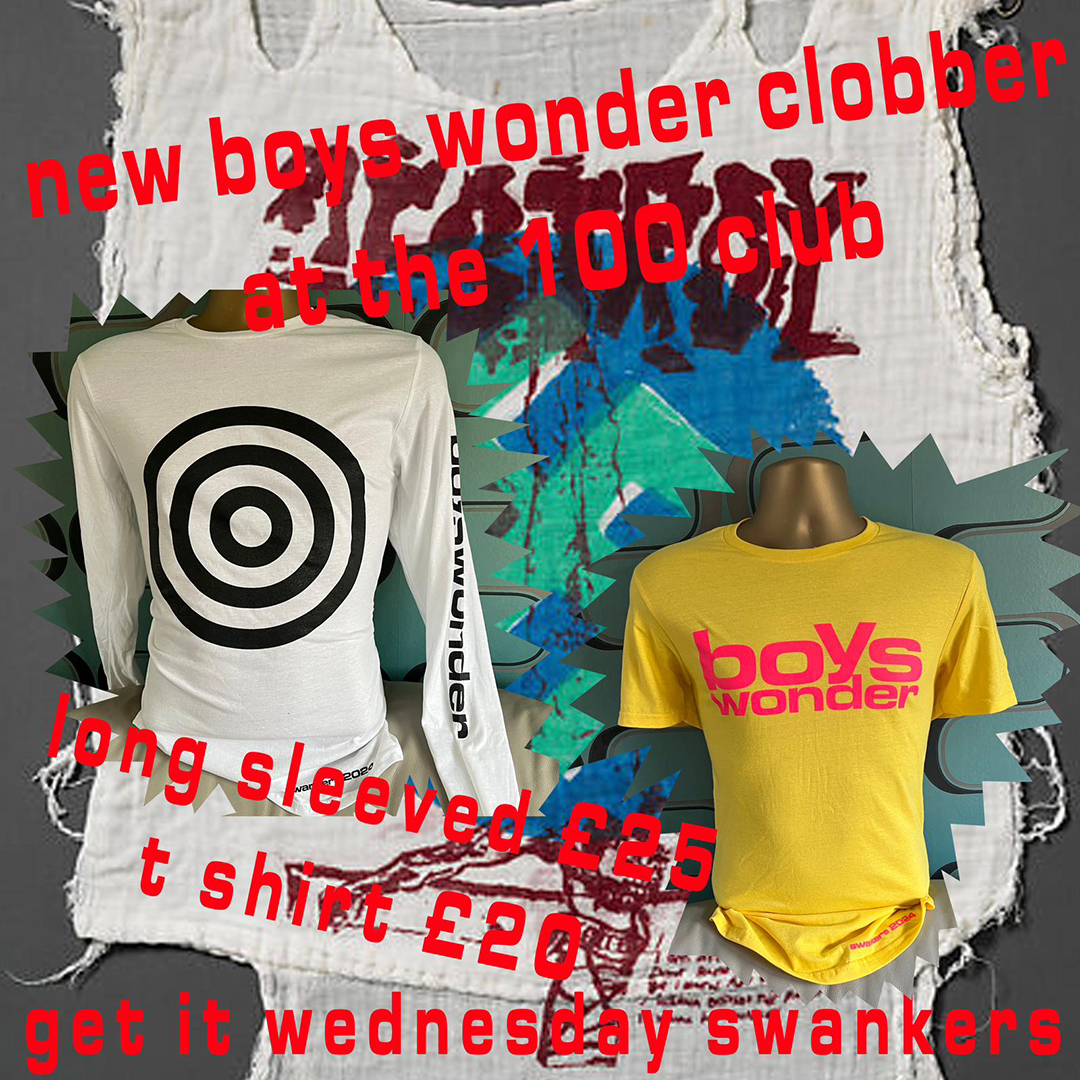 BoysWonderHQ's tweet photo. Bring your wallet. Boys Wonder, this Wednesday at @100clubLondon. 

#BoysWonder #LiveMusic #100ClubLondon #punkrock #glamrock #teddyboys #rocknroll #londongigs #britpop #seditionaries #britishrockandroll #originalsex #letitrock #shineonme #nowwhatearthman #goodbyejimmydean https://t.co/6oA63XfuFr