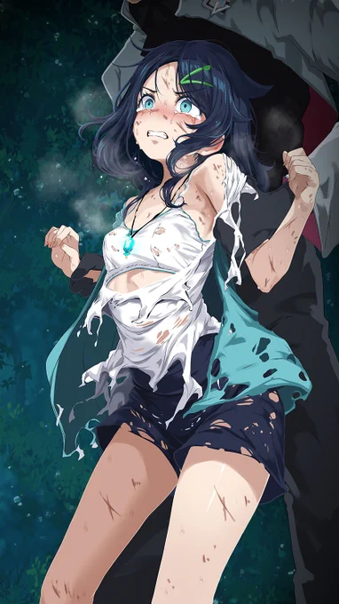 リコ 【敗北後/ペンダント強奪】 | 月代(代アニ) #pixiv  