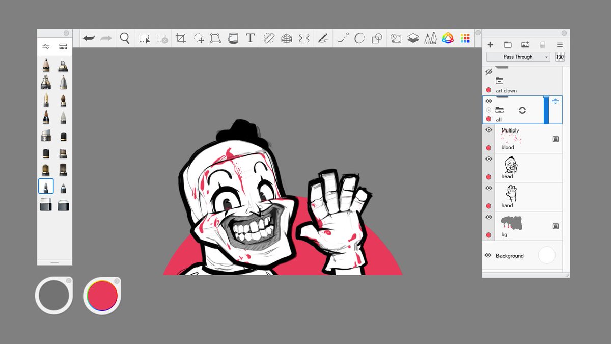 Art the Clown scribble 🤡🔪