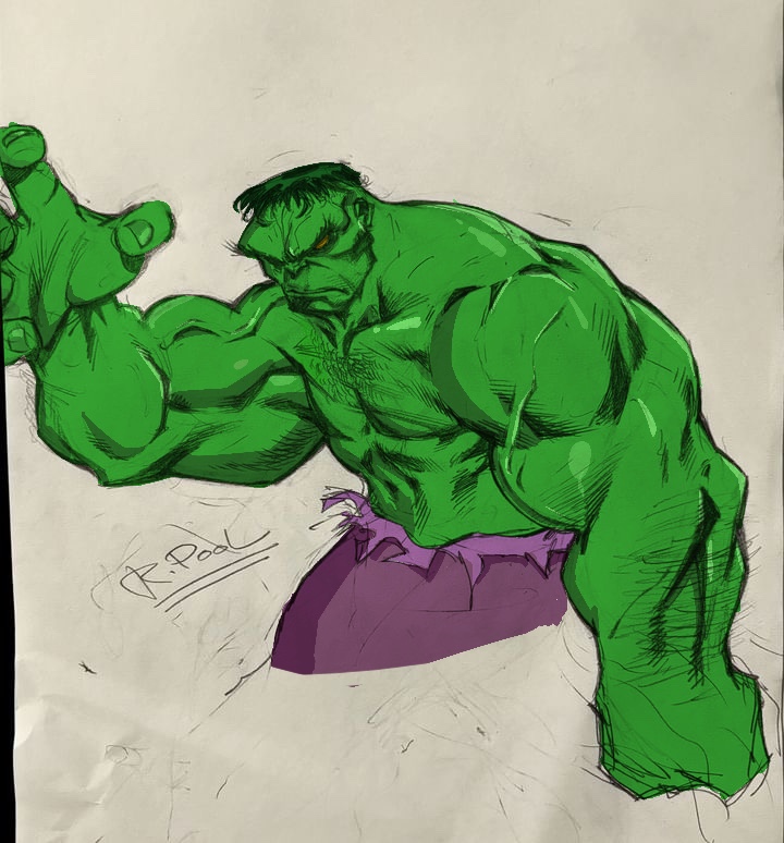 A lil hulk sketch