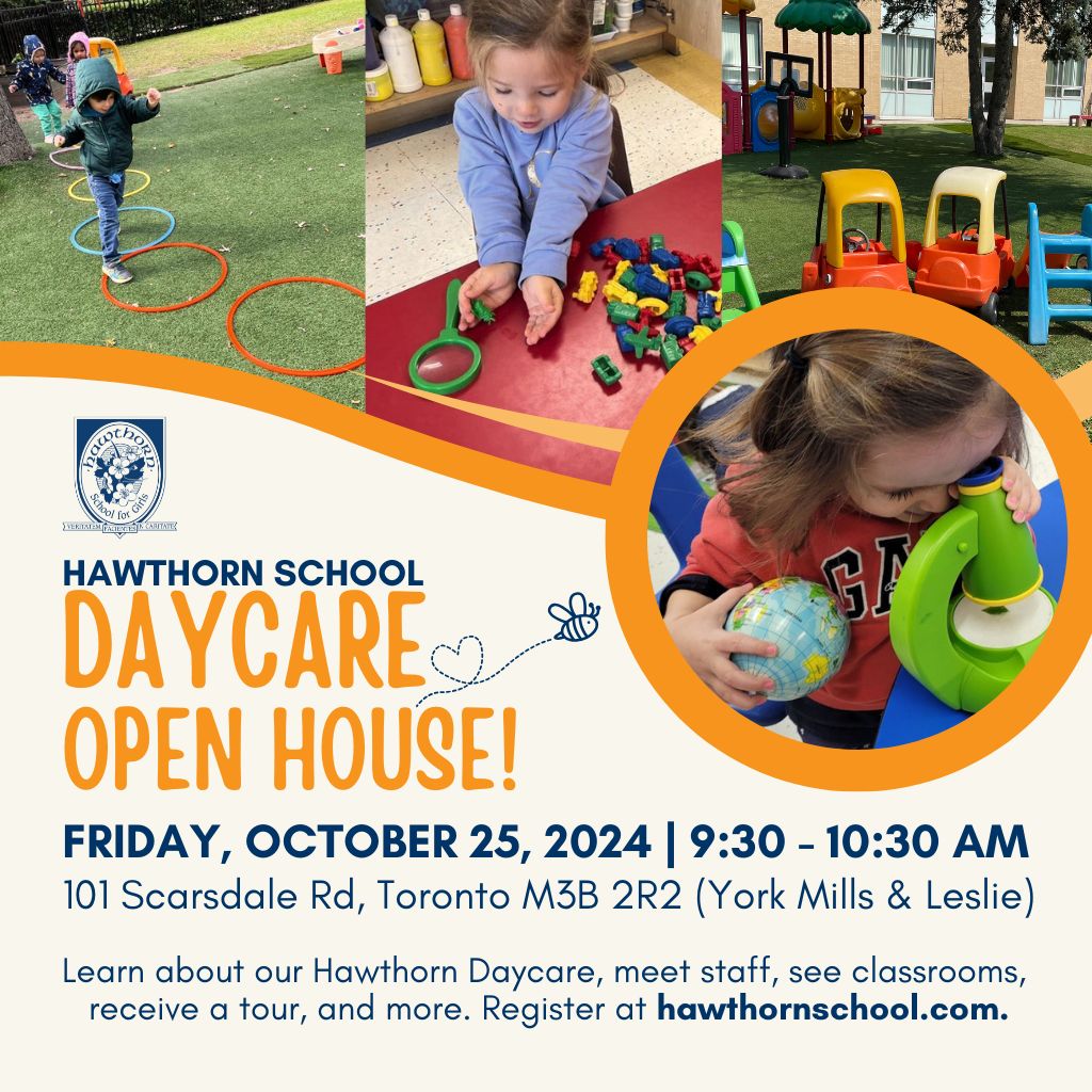 Join our #OpenHouse! 
Learn more at hawthornschool.com

#daycare #torontodaycares #childcare #spotsavailable #toddlers #preschool #parenting