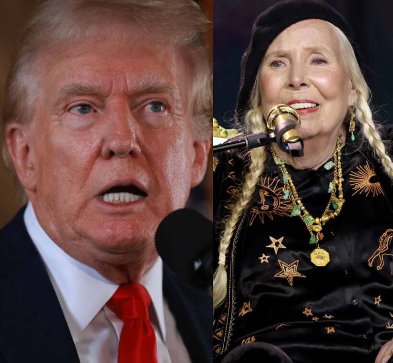 BREAKING: Music legend Joni Mitchell gets an incredible standing ovation during her show after shouting "F*ck Donald Trump" and brutally ripping into him.

This one's gotta hurt...

During a performance of her son "Dog Eat Dog," Mitchell sang the lyrics "snakebite evangelists and